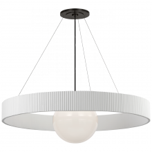 Visual Comfort & Co. Signature Collection WS 5001BZ/WHT-WG - Arena 42&#34; Ring and Globe Chandelier