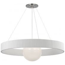 Visual Comfort & Co. Signature Collection WS 5002PN/WHT-WG - Arena 53&#34; Ring and Globe Chandelier