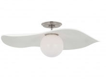 Visual Comfort & Co. Signature Collection WS 4040PN-WHT - Mahalo 22" Semi-Flush Mount