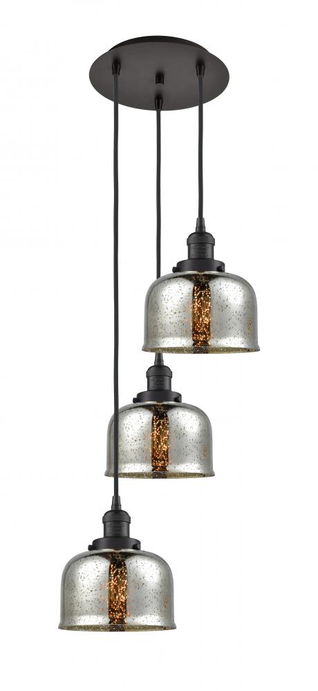 Cone - 3 Light - 14 inch - Oil Rubbed Bronze - Cord hung - Multi Pendant