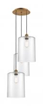 Innovations Lighting 113B-3P-BB-G112-L - Cobbleskill - 3 Light - 16 inch - Brushed Brass - Cord Hung - Multi Pendant