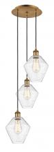 Innovations Lighting 113B-3P-BB-G654-8 - Cindyrella - 3 Light - 15 inch - Brushed Brass - Cord Hung - Multi Pendant