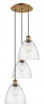 Innovations Lighting 113B-3P-BB-GBD-94 - Bristol - 3 Light - 16 inch - Brushed Brass - Cord Hung - Multi Pendant