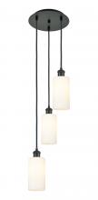 Innovations Lighting 113B-3P-BK-G434-7WH - Crown Point - 3 Light - 13 inch - Matte Black - Multi Pendant