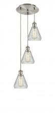 Innovations Lighting 113B-3P-SN-G275 - Conesus - 3 Light - 13 inch - Brushed Satin Nickel - Cord Hung - Multi Pendant