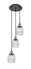 Innovations Lighting 113F-3P-BAB-G302 - Colton - 3 Light - 12 inch - Black Antique Brass - Cord hung - Multi Pendant