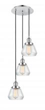 Innovations Lighting 113F-3P-PC-G172 - Fulton - 3 Light - 14 inch - Polished Chrome - Cord hung - Multi Pendant