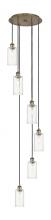 Innovations Lighting 116B-6P-BB-G434-7CL - Crown Point - 6 Light - 16 inch - Brushed Brass - Multi Pendant