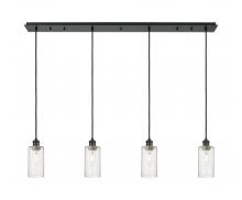 Innovations Lighting 124B-4P-BK-G434-7SDY - Crown Point - 4 Light - 49 inch - Matte Black - Linear Pendant