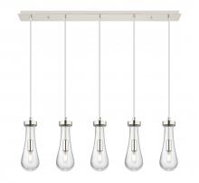 Innovations Lighting 125-451-1P-PN-G451-4CL - Owego - 5 Light - 37 inch - Polished Nickel - Linear Pendant