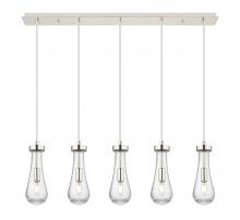 Innovations Lighting 125-451-1P-PN-G451-4SDY - Owego - 5 Light - 37 inch - Brushed Polished Nickel - Linear Pendant