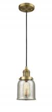 Innovations Lighting 201C-BB-G58 - Bell - 1 Light - 5 inch - Brushed Brass - Cord hung - Mini Pendant