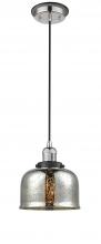 Innovations Lighting 201CBP-PNBK-G78 - Bell - 1 Light - 8 inch - Polished Nickel - Cord hung - Mini Pendant