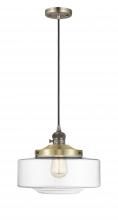 Innovations Lighting 201CSW-AB-G692-12 - Bridgeton - 1 Light - 16 inch - Antique Brass - Cord hung - Mini Pendant