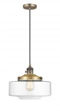 Innovations Lighting 201CSW-BB-G692-12 - Bridgeton - 1 Light - 16 inch - Brushed Brass - Cord hung - Mini Pendant