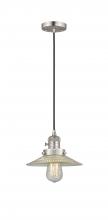 Innovations Lighting 201CSW-SN-G2 - Halophane - 1 Light - 9 inch - Brushed Satin Nickel - Cord hung - Mini Pendant