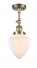 Innovations Lighting 201F-AB-G661-7 - Bullet - 1 Light - 6 inch - Antique Brass - Semi-Flush Mount