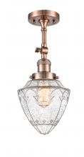 Innovations Lighting 201F-AC-G664-7 - Bullet - 1 Light - 6 inch - Antique Copper - Semi-Flush Mount