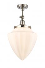 Innovations Lighting 201F-PN-G661-12 - Beacon - 1 Light - 12 inch - Polished Nickel - Semi-Flush Mount