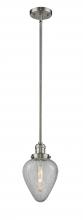 Innovations Lighting 201S-SN-G165-LED - Geneseo - 1 Light - 7 inch - Brushed Satin Nickel - Stem Hung - Mini Pendant