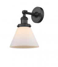 Innovations Lighting 203-BK-G41-LED - Cone - 1 Light - 8 inch - Matte Black - Sconce