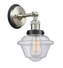 Innovations Lighting 203SN-BPBK-HRBK-G534 - Oxford - 1 Light - 8 inch - Brushed Satin Nickel - Sconce