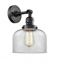 Innovations Lighting 203SW-BK-G72-LED - Bell - 1 Light - 8 inch - Matte Black - Sconce