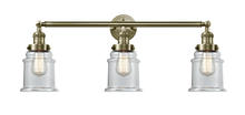  205-AB-G182-LED - Canton - 3 Light - 30 inch - Antique Brass - Bath Vanity Light