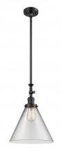 Innovations Lighting 206-BK-G42-L - Cone - 1 Light - 12 inch - Matte Black - Stem Hung - Mini Pendant