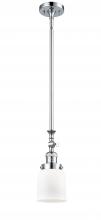 Innovations Lighting 206-PC-G51 - Bell - 1 Light - 5 inch - Polished Chrome - Stem Hung - Mini Pendant