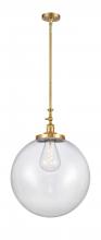 Innovations Lighting 206-SG-G202-18 - Beacon - 1 Light - 12 inch - Satin Gold - Stem Hung - Mini Pendant