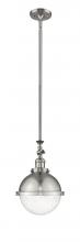 Innovations Lighting 206-SN-HFS-84-SN-LED - Hampden - 1 Light - 9 inch - Brushed Satin Nickel - Stem Hung - Mini Pendant