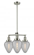 Innovations Lighting 207-PN-G165-LED - Geneseo - 3 Light - 26 inch - Polished Nickel - Stem Hung - Chandelier