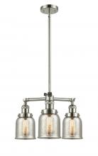 Innovations Lighting 207-PN-G58 - Bell - 3 Light - 19 inch - Polished Nickel - Stem Hung - Chandelier