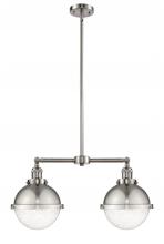 Innovations Lighting 209-SN-HFS-84-SN - Hampden - 2 Light - 18 inch - Brushed Satin Nickel - Stem Hung - Island Light