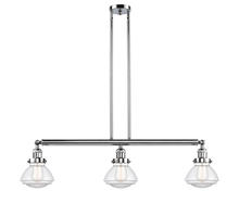 Innovations Lighting 213-PC-G322 - Olean - 3 Light - 39 inch - Polished Chrome - Stem Hung - Island Light