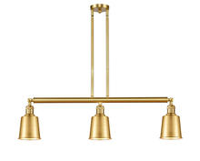 Innovations Lighting 213-SG-M9-SG - Addison - 3 Light - 38 inch - Satin Gold - Stem Hung - Island Light