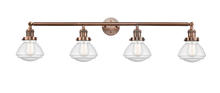 Innovations Lighting 215-AC-G324 - Olean - 4 Light - 43 inch - Antique Copper - Bath Vanity Light