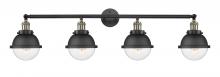 Innovations Lighting 215-BAB-HFS-62-BK - Hampden - 4 Light - 46 inch - Black Antique Brass - Bath Vanity Light