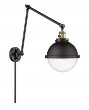 Innovations Lighting 238-BAB-HFS-84-BK - Hampden - 1 Light - 9 inch - Black Antique Brass - Swing Arm