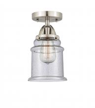 Innovations Lighting 288-1C-SN-G184 - Canton - 1 Light - 6 inch - Brushed Satin Nickel - Semi-Flush Mount