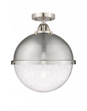 Innovations Lighting 288-1C-SN-HFS-124-SN-LED - Hampden - 1 Light - 13 inch - Brushed Satin Nickel - Semi-Flush Mount