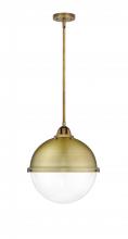 Innovations Lighting 288-1S-BB-HFS-122-BB - Hampden - 1 Light - 13 inch - Brushed Brass - Cord hung - Pendant