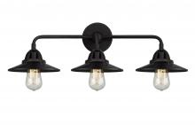 Innovations Lighting 288-3W-BK-M6-BK - Railroad - 3 Light - 26 inch - Matte Black - Bath Vanity Light