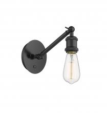 Innovations Lighting 317-1W-BK - Belfast - 1 Light - 5 inch - Matte Black - Sconce