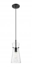 Innovations Lighting 385-1P-BK-G385-6CL - Nicole - 1 Light - 8 inch - Matte Black - Cord hung - Pendant