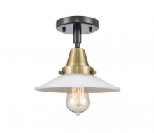 Innovations Lighting 447-1C-BAB-G1 - Halophane - 1 Light - 9 inch - Black Antique Brass - Flush Mount