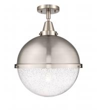 Innovations Lighting 447-1C-SN-HFS-124-SN - Hampden - 1 Light - 13 inch - Brushed Satin Nickel - Flush Mount