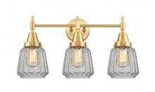 Innovations Lighting 447-3W-SG-G142 - Chatham - 3 Light - 24 inch - Satin Gold - Bath Vanity Light