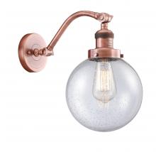  515-1W-AC-G204-8 - Beacon - 1 Light - 8 inch - Antique Copper - Sconce